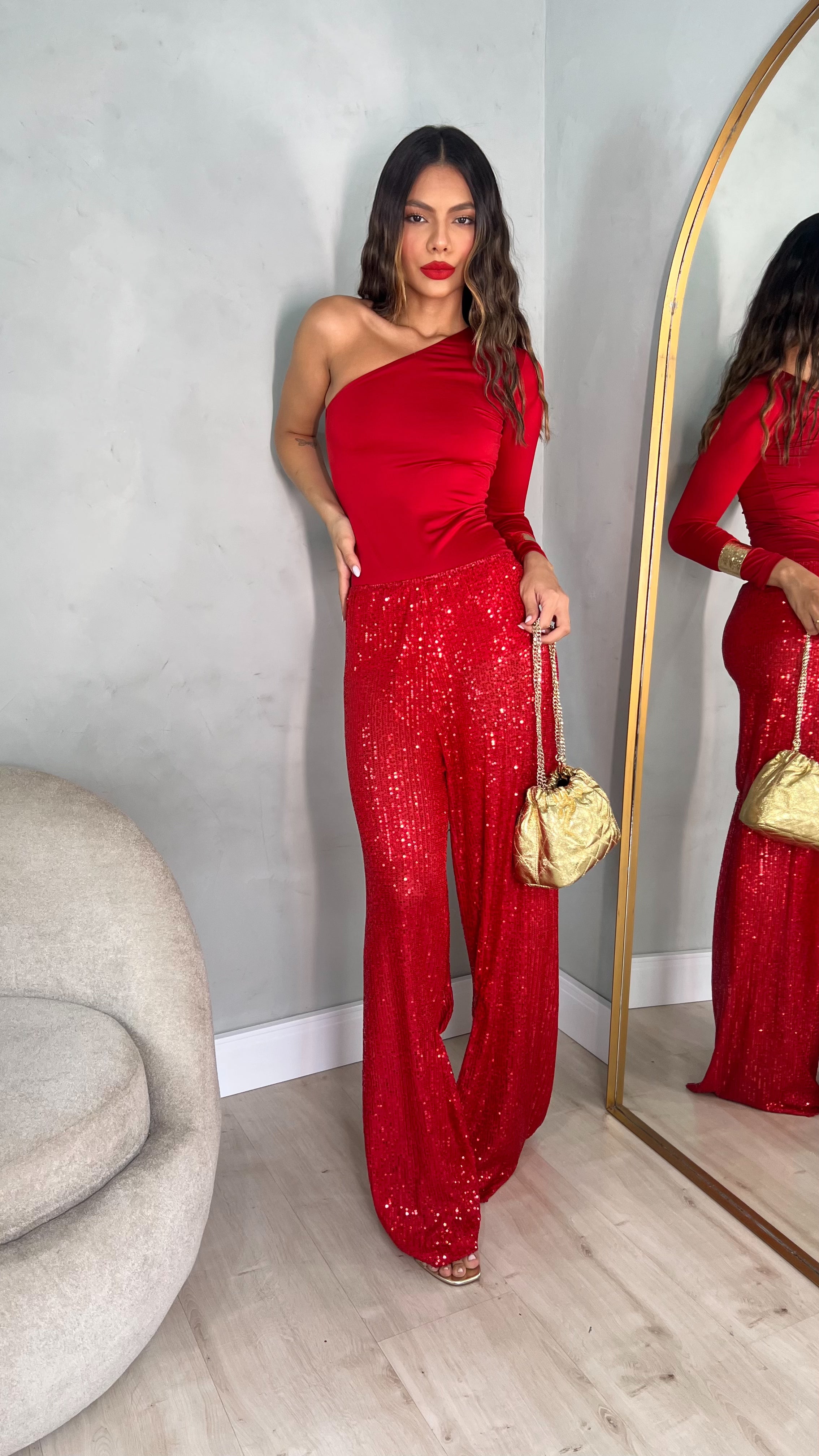 Calça Shine Vermelho